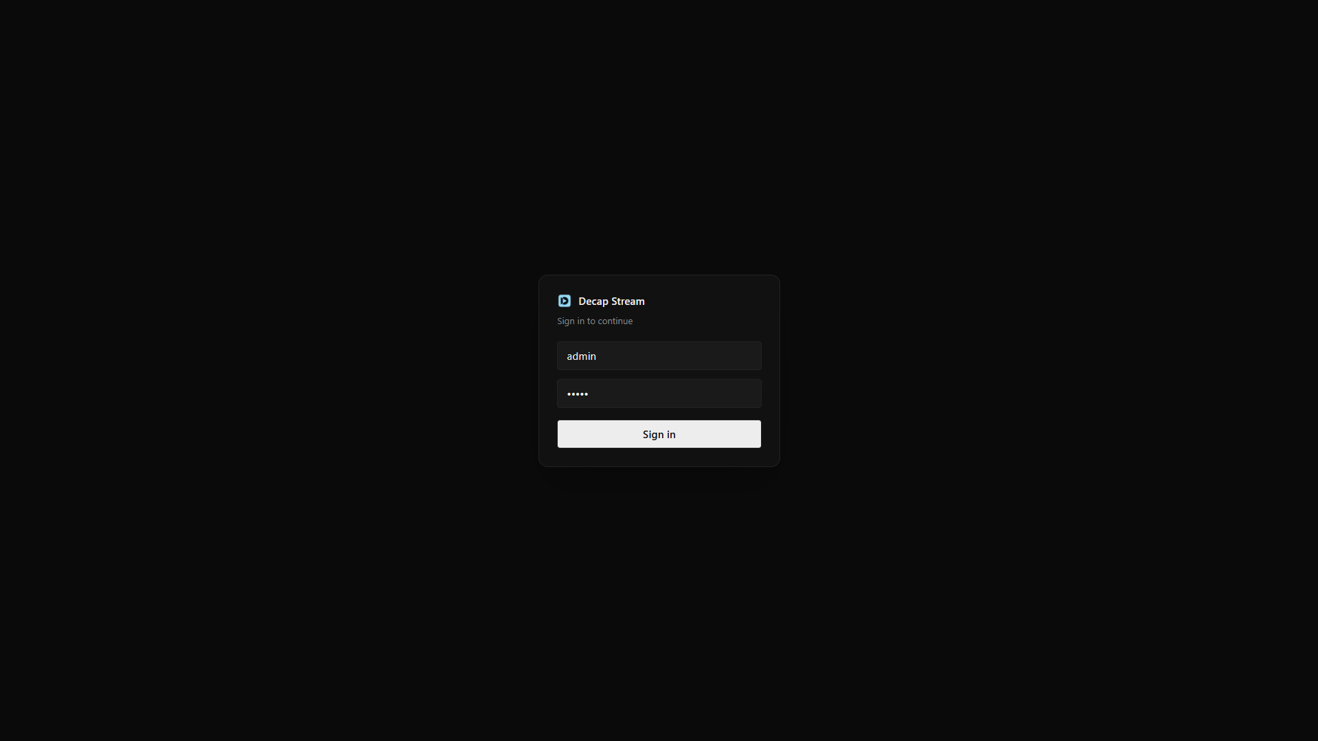 Login Page